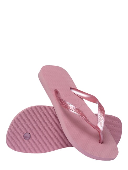 TOP SENSES Papuci flip-flop trandafiri din șifon - Pantofi femei