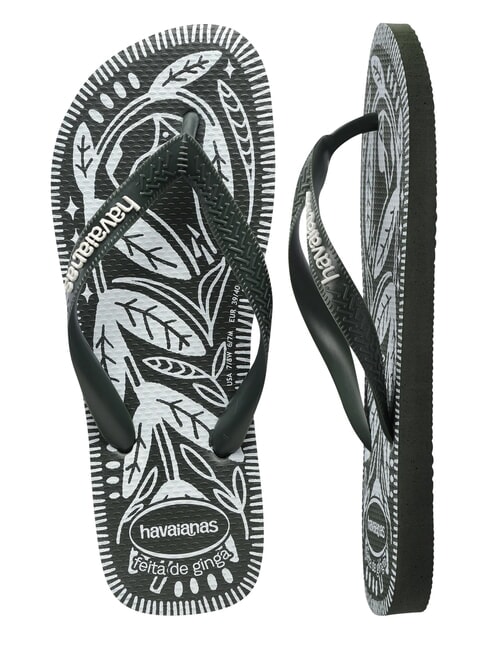 TOP JARDIM NOTURNO Papuci flip-flop olivegreen - Pantofi unisex