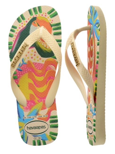 TOP BOSSA Papuci flip-flop cremă de unt - Pantofi unisex