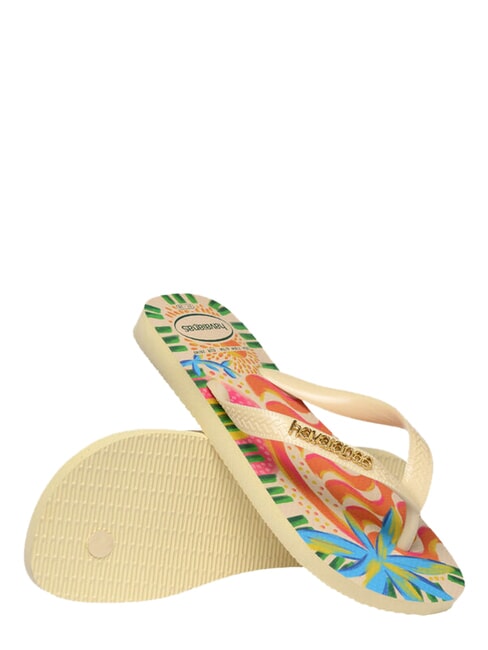 TOP BOSSA Papuci flip-flop cremă de unt - Pantofi unisex