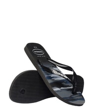 HAVAIANAS Haltere TOP CAMU NEGRU / ALB - Pantofi unisex - 5