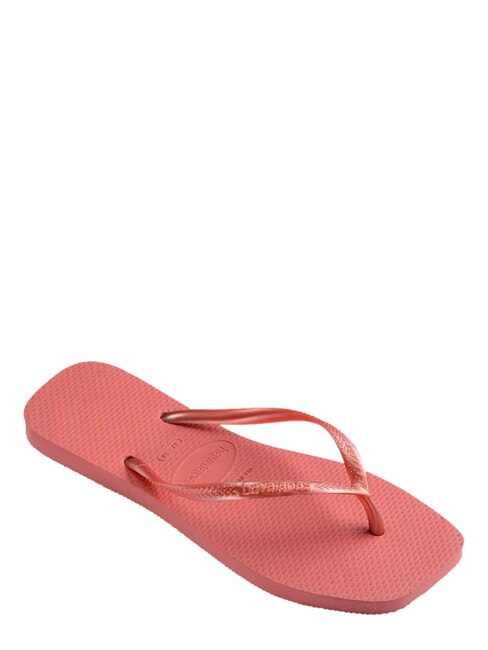 SLIM SQUARE Flip Flops cu v&acirc;rful pătrat argilă de canion - Pantofi femei