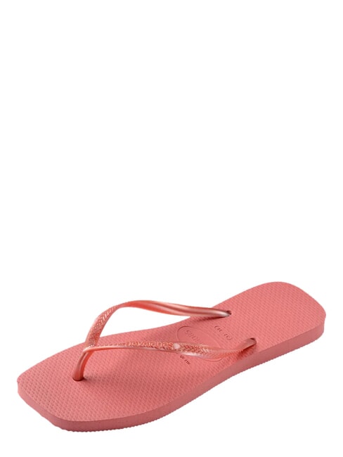 SLIM SQUARE Flip Flops cu v&acirc;rful pătrat argilă de canion - Pantofi femei