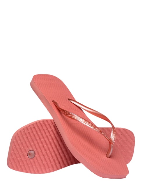 SLIM SQUARE Flip Flops cu v&acirc;rful pătrat argilă de canion - Pantofi femei