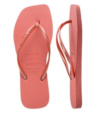HAVAIANAS SLIM SQUARE Flip Flops cu v&acirc;rful pătrat argilă de canion - Pantofi femei - 6