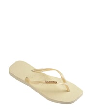 HAVAIANAS SQUARE LOGO Papuci flip-flop cremă de unt - Pantofi femei - 3
