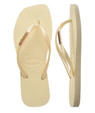 HAVAIANAS SQUARE LOGO Papuci flip-flop cremă de unt - Pantofi femei - 5