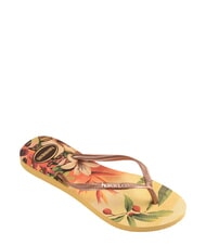 HAVAIANAS  Flip-flip-uri SLIM TROPICAL cutie galbenă - Pantofi femei - 3
