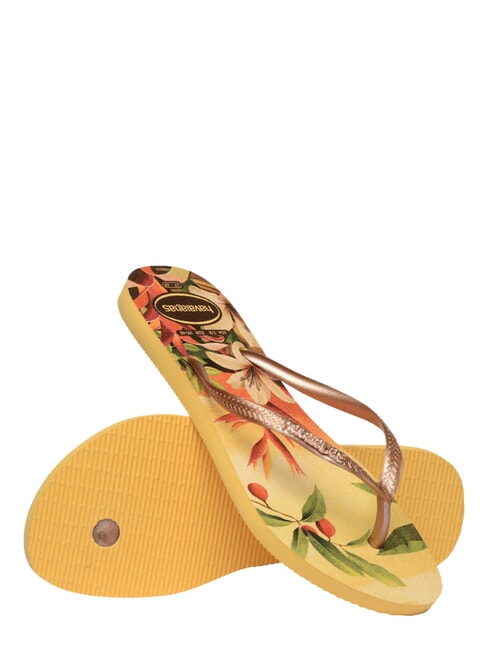  Flip-flip-uri SLIM TROPICAL cutie galbenă - Pantofi femei