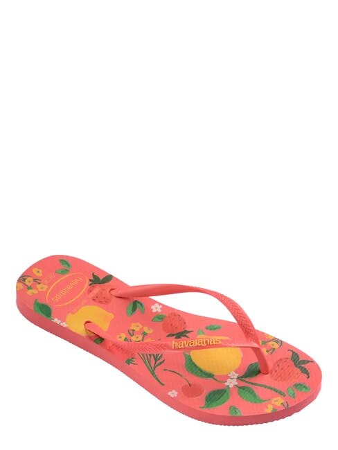 SLIM SUMMER BLISS Papuci flip-flop coral tropical - Pantofi femei