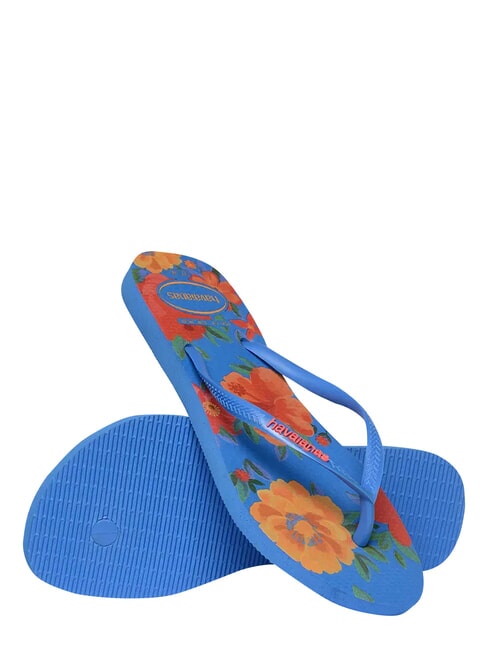 SLIM SUMMER BLISS Papuci flip-flop albastru strălucitor - Pantofi femei