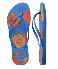HAVAIANAS SLIM SUMMER BLISS Papuci flip-flop albastru strălucitor - Pantofi femei - 5