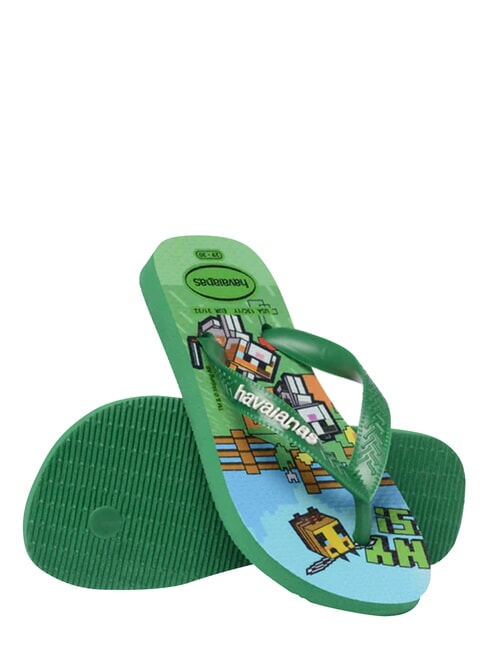 MINECRAFT Papuci flip-flop verde 4 - Pantofi pentru bebeluși