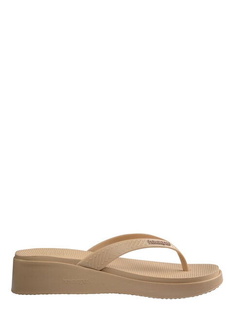 HIGH PLATFORM Papuci flip-flop de aur - Pantofi femei