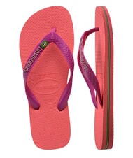 HAVAIANAS BRASIL LOGO &Icirc;ncălțăminte bărbătească coral/roz - Pantofi unisex - 5