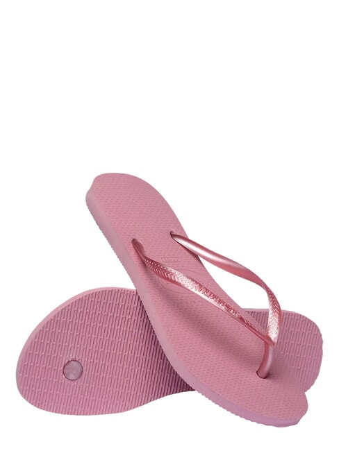 SQUARE LOGO Papuci flip-flop trandafiri din șifon - Pantofi femei