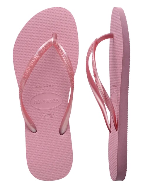 SQUARE LOGO Papuci flip-flop trandafiri din șifon - Pantofi femei