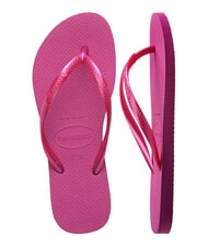 HAVAIANAS flip flops SLIM gumă roz metalică - Pantofi femei - 5