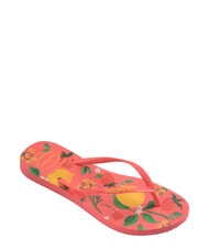 HAVAIANAS SLIM SUMMER BLISS Papuci flip-flop coral tropical - Pantofi femei - 3