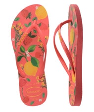 HAVAIANAS SLIM SUMMER BLISS Papuci flip-flop coral tropical - Pantofi femei - 5