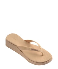 HAVAIANAS HIGH PLATFORM Papuci flip-flop de aur - Pantofi femei - 3