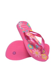HAVAIANAS FLORES Papuci flip-flop flux roz/gumă roz - Pantofi pentru bebeluși - 5