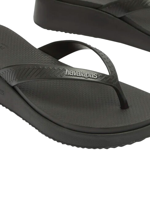 HIGH PLATFORM Papuci flip-flop BLACK - Pantofi femei
