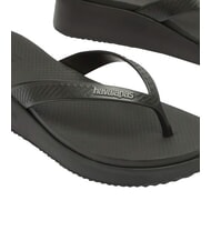 HAVAIANAS HIGH PLATFORM Papuci flip-flop BLACK - Pantofi femei - 5