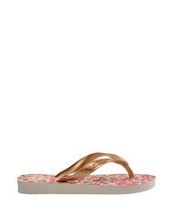 HAVAIANAS FLORES Papuci flip-flop bej/auriu - Pantofi pentru bebeluși - 2
