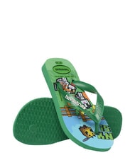 HAVAIANAS MINECRAFT Papuci flip-flop verde 4 - Pantofi pentru bebeluși - 4