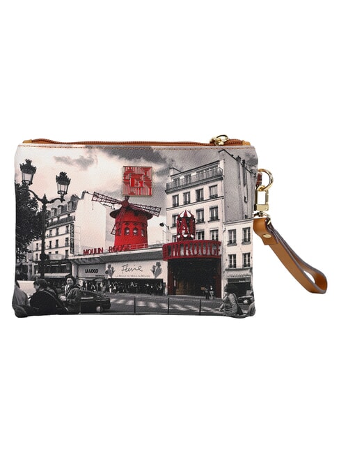 ELEGANCE  Geantă tip clutch plată cu manșetă &icirc;ntuneric - Genți femei