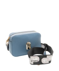 FURLA GARDENIA Geanta husa aparat foto din piele cu imprimeu keria denim + tonuri de gheață - Genți femei - 2