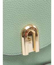 FURLA GARDENIA Geantă de umăr mini, din piele verdeturi minerale - Genți femei - 4