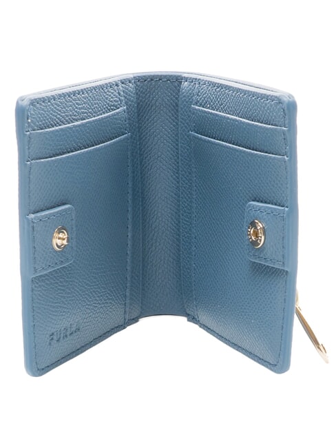 GARDENIA Portofel vertical din piele denim - Portofele femei