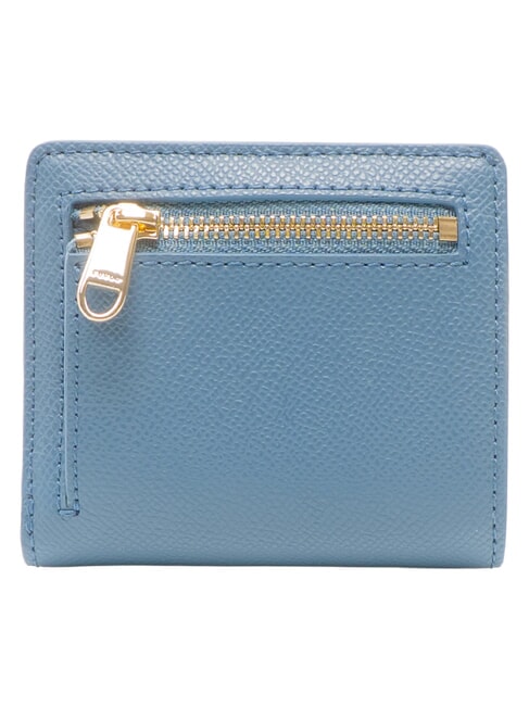 GARDENIA Portofel vertical din piele denim - Portofele femei