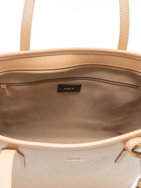 CLASSIC Geanta shopper din piele cu imprimeu Andromeda deşert - Genți femei