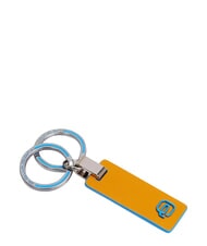 PIQUADRO BLUE SQUARE Breloc din piele galben - Portchei - 3