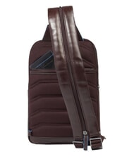 PIQUADRO BLUE SQUARE Portabilitate pe un singur umăr MAHOGANY - Rucsacuri pentru laptop - 3