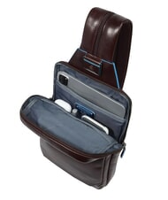 PIQUADRO BLUE SQUARE Portabilitate pe un singur umăr MAHOGANY - Rucsacuri pentru laptop - 5