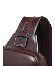 PIQUADRO BLUE SQUARE Portabilitate pe un singur umăr MAHOGANY - Rucsacuri pentru laptop - 6