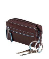 PIQUADRO BLUE SQUARE Husă de chei din piele MAHOGANY - Portchei - 2