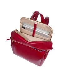 PIQUADRO BLUE SQUARE  Rucsac pentru laptop de 14", din piele RED - Rucsacuri pentru laptop - 5