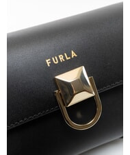 FURLA CIRCE Geantă de umăr mini, din piele negru - Genți femei - 3