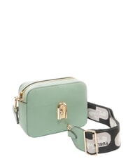 FURLA GARDENIA Geanta husa aparat foto din piele cu imprimeu keria verde mineral + tonuri de gheață - Genți femei - 2