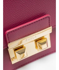 FURLA BELLA  Geanta mini de umar, din piele zmeură - Genți femei - 3