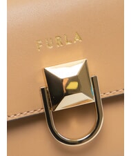 FURLA CIRCE Geantă de umăr mini, din piele deşert - Genți femei - 3