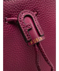 FURLA ATENA Geantă mini tip găleată cu curea de umăr zmeură - Genți femei - 4