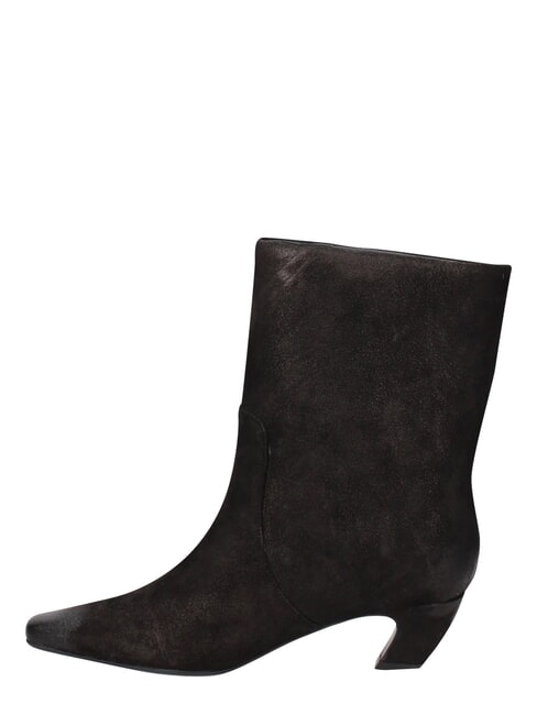 ME25 Ghete cu toc de 5 cm, din piele negru - Pantofi femei