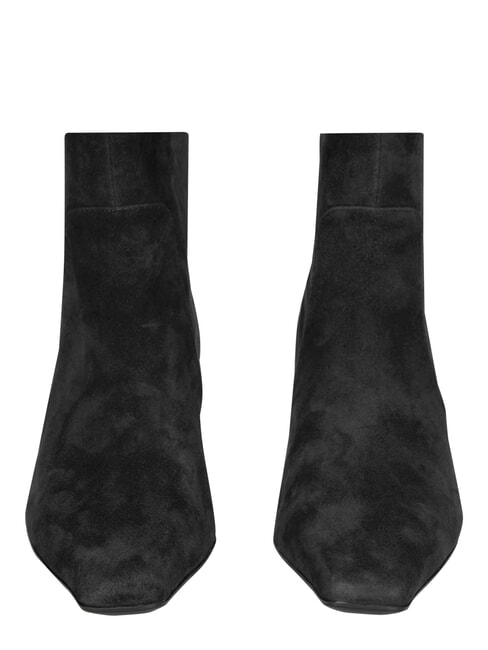ME25 Ghete cu toc de 5 cm, din piele negru - Pantofi femei
