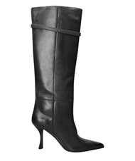 MARC ELLIS ME25 Cizmă &icirc;naltă, toc de 9 cm, din piele negru - Pantofi femei - 4